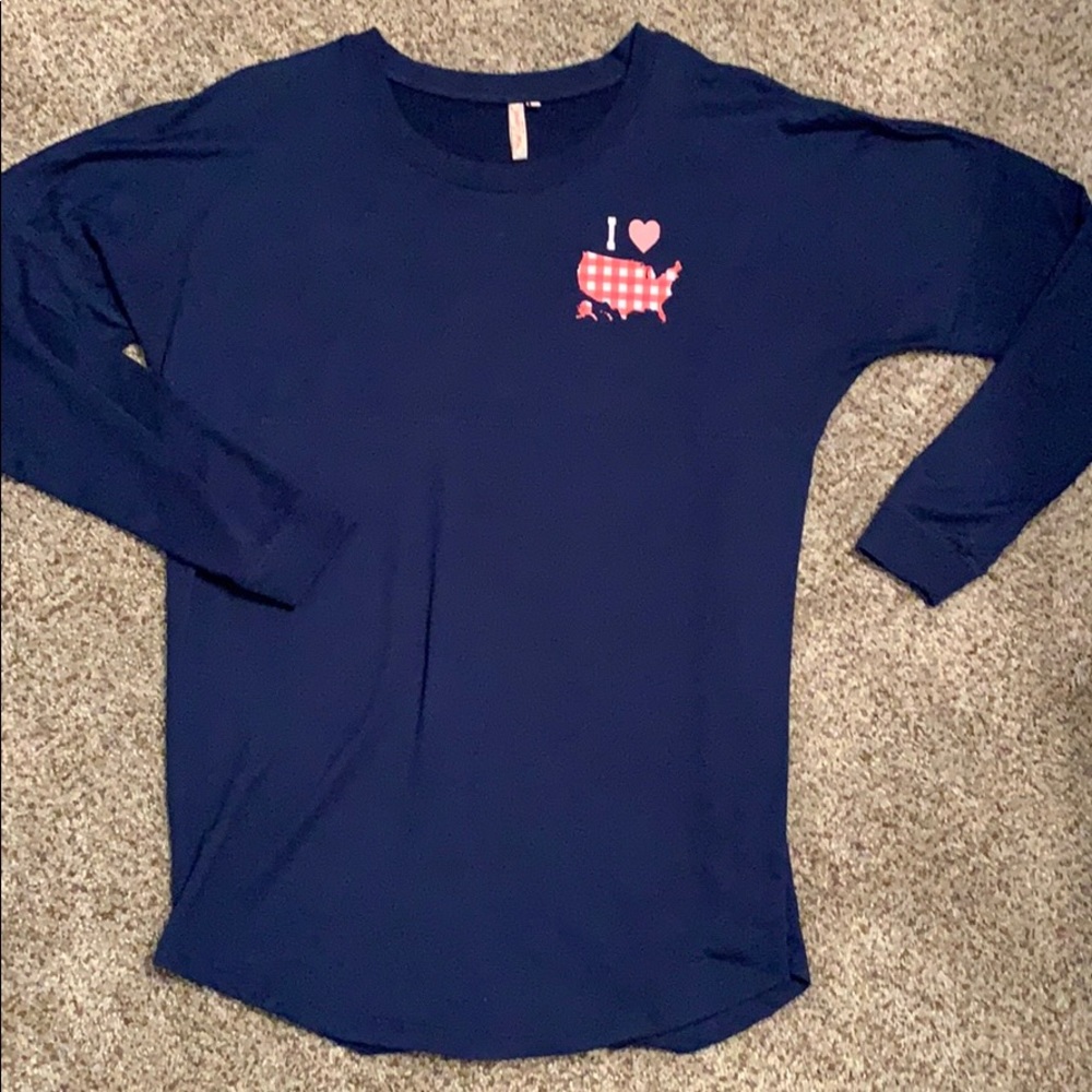 Navy Oversized ‘Merica T-shirt